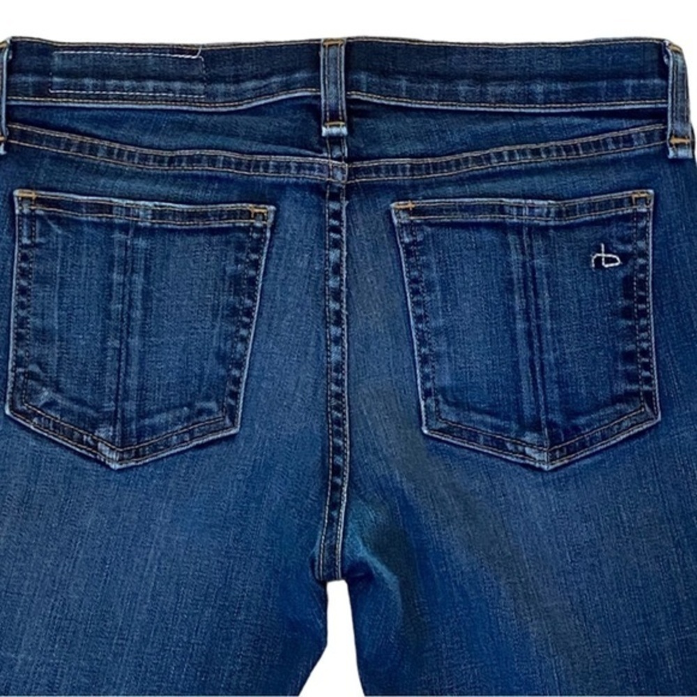 Rag & Bone Cate Mid Rise Skinny Jeans Blue Stretch Womens Size 25 - Picture 7 of 15